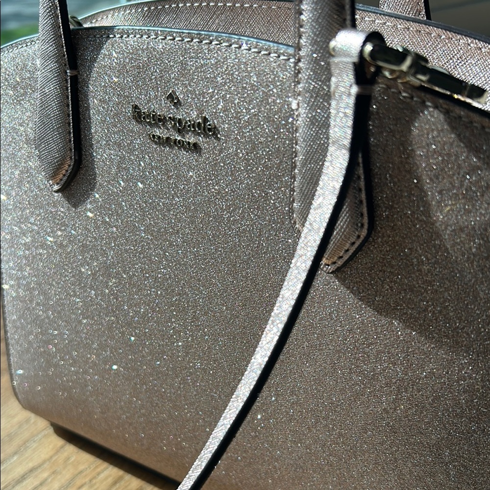 Kate Spade Gold Glitter Handbag - Picture 5 of 8